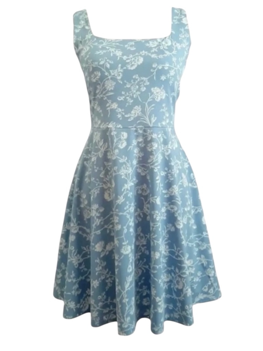 LAURA ASHLEY Floral Athleisure Dress in Light Blue Size XS -- Pickleball / Golf - Picture 2 of 8